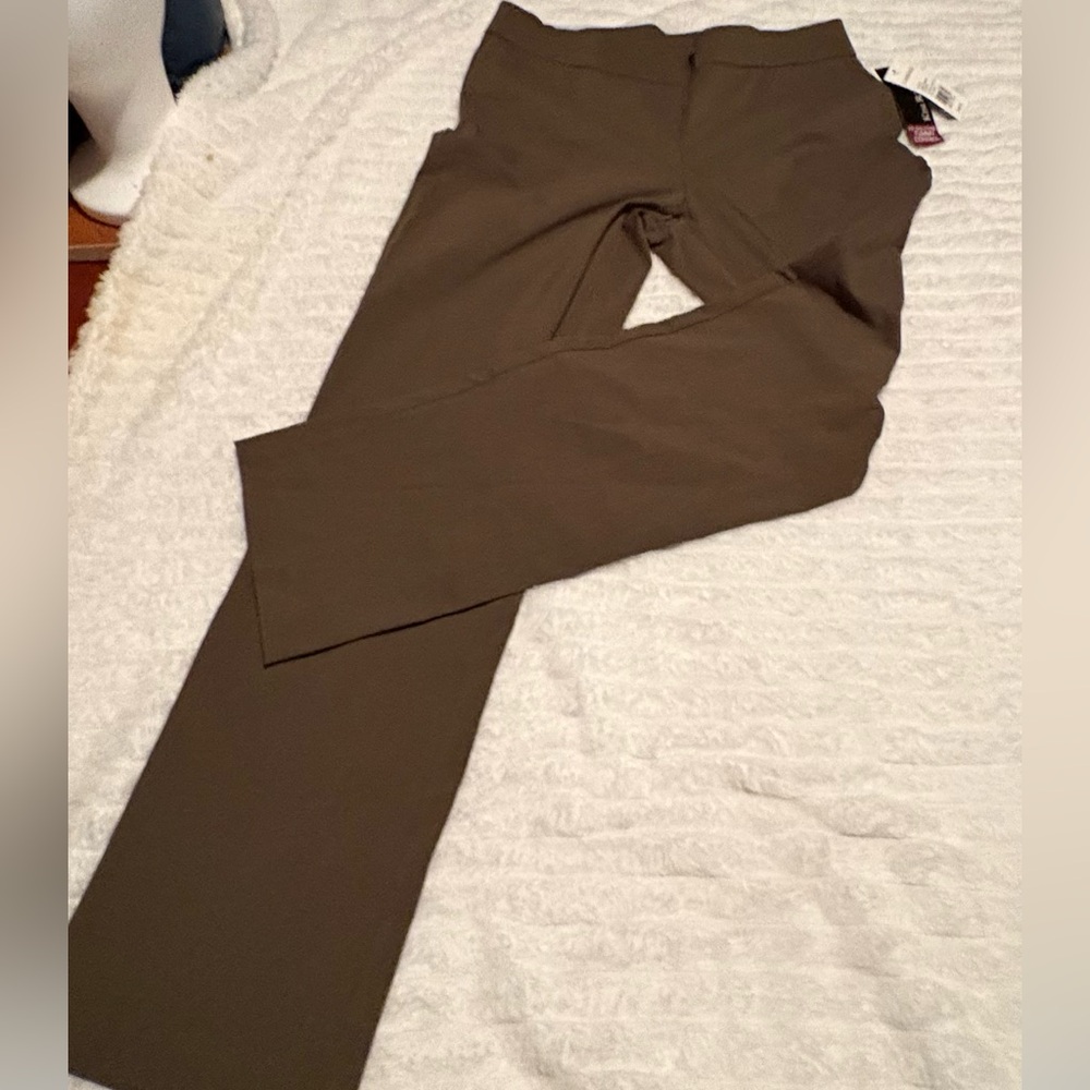 Kim Rogers Women's Straight Leg Pants in Brown